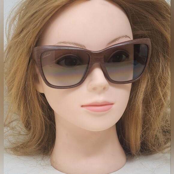 Gucci Women\'s Sunglasses Wood Grain Polarized Square GG 3655/S 9RTHM 57-15-140 main image 13